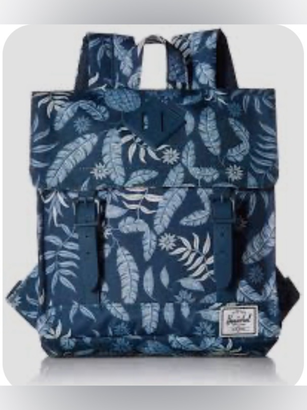Herschel Retreat Mini Backpack in Aloha Blue Magnetic Snaps 11”x10”x2.5”